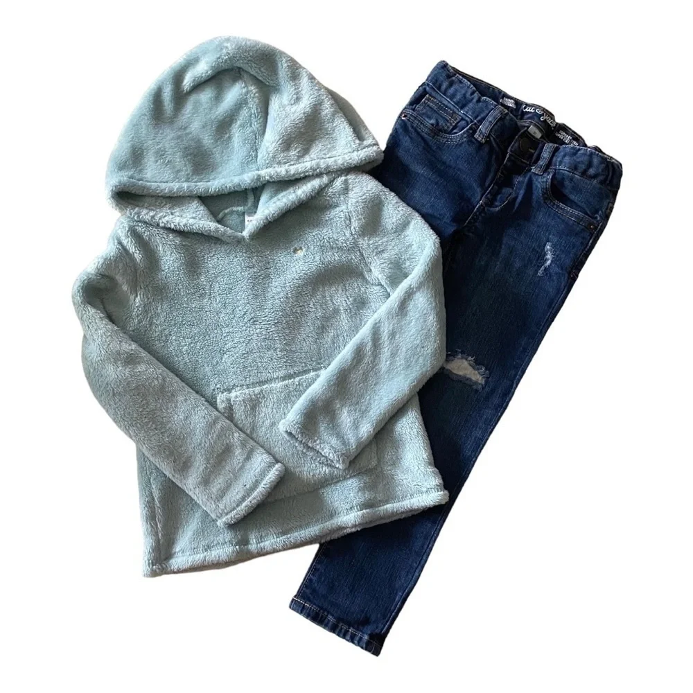 GIRLS OUTFIT-SIZE 5T-CAT & JACK-CARTERS